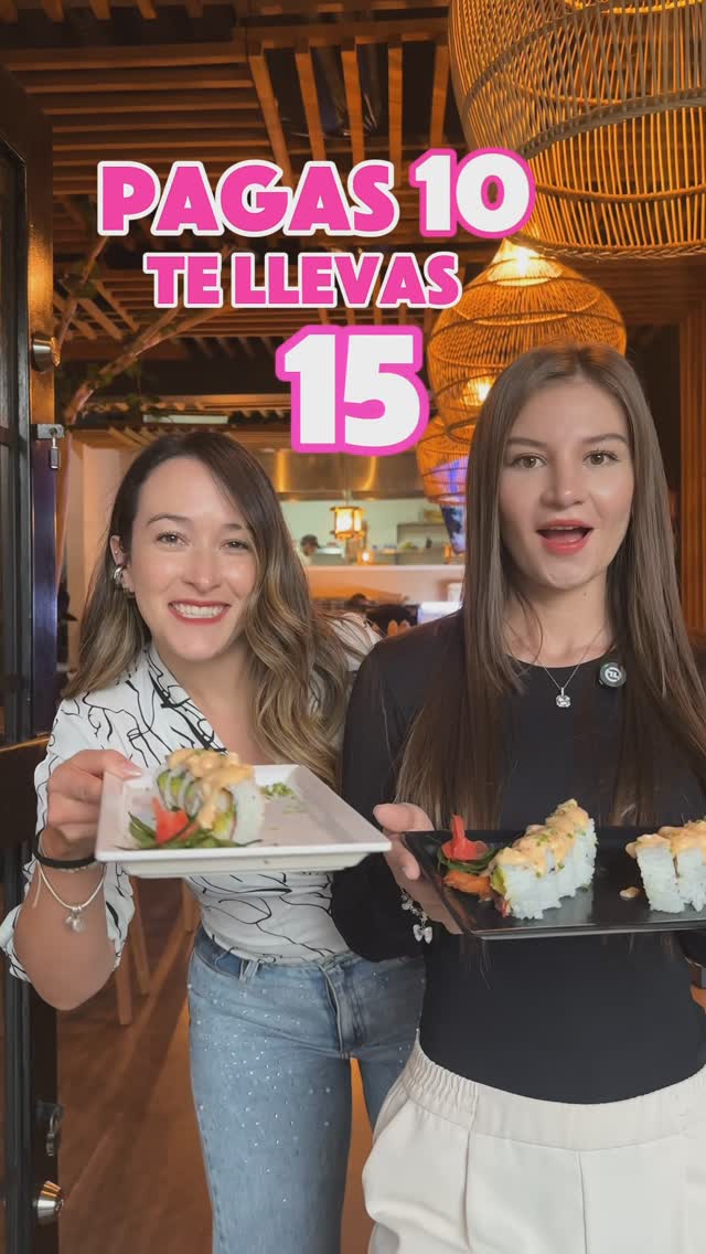 Portada de un video de Hanashi Sushibar con dos personas presentando un plato