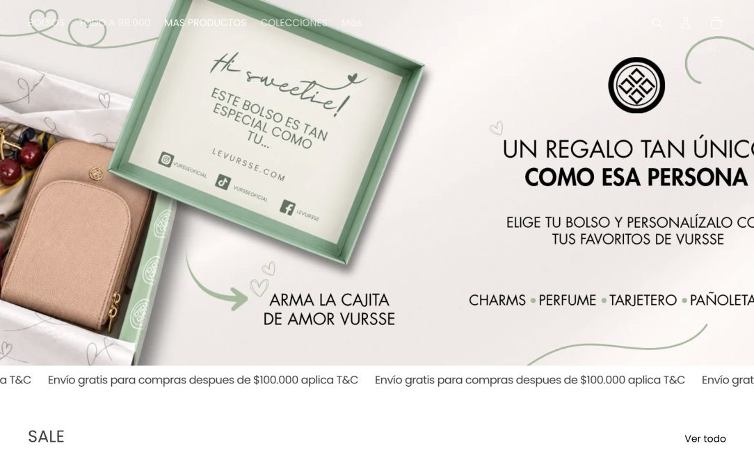 Captura del sitio web de Levursse